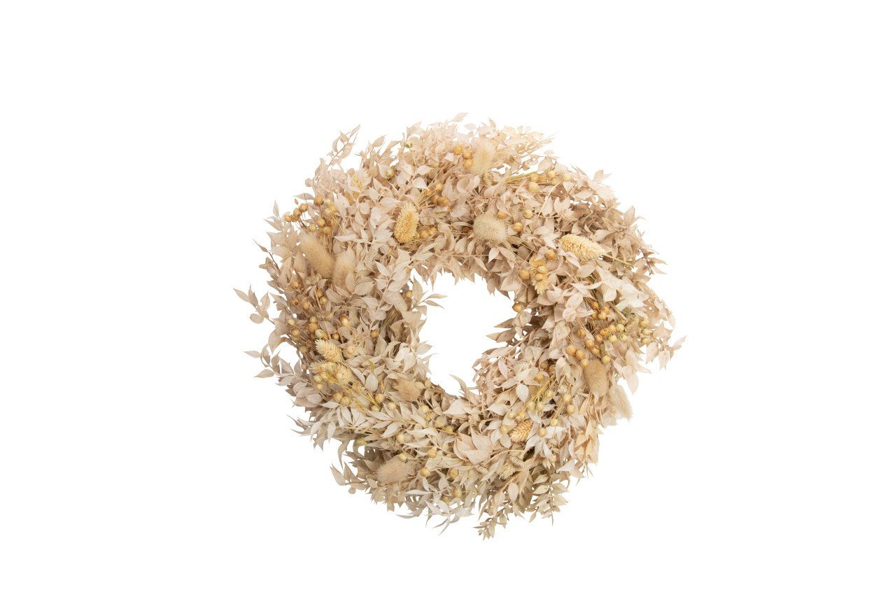 Imkerei Freese Dekofigur Freese Blumenmix-Kranz Flachs, Ruskus gebleicht Ø Imkerei Freese Dekofigur Freese Blumenmix-Kranz Flachs, Ruskus gebleicht Ø von Imkerei Freese