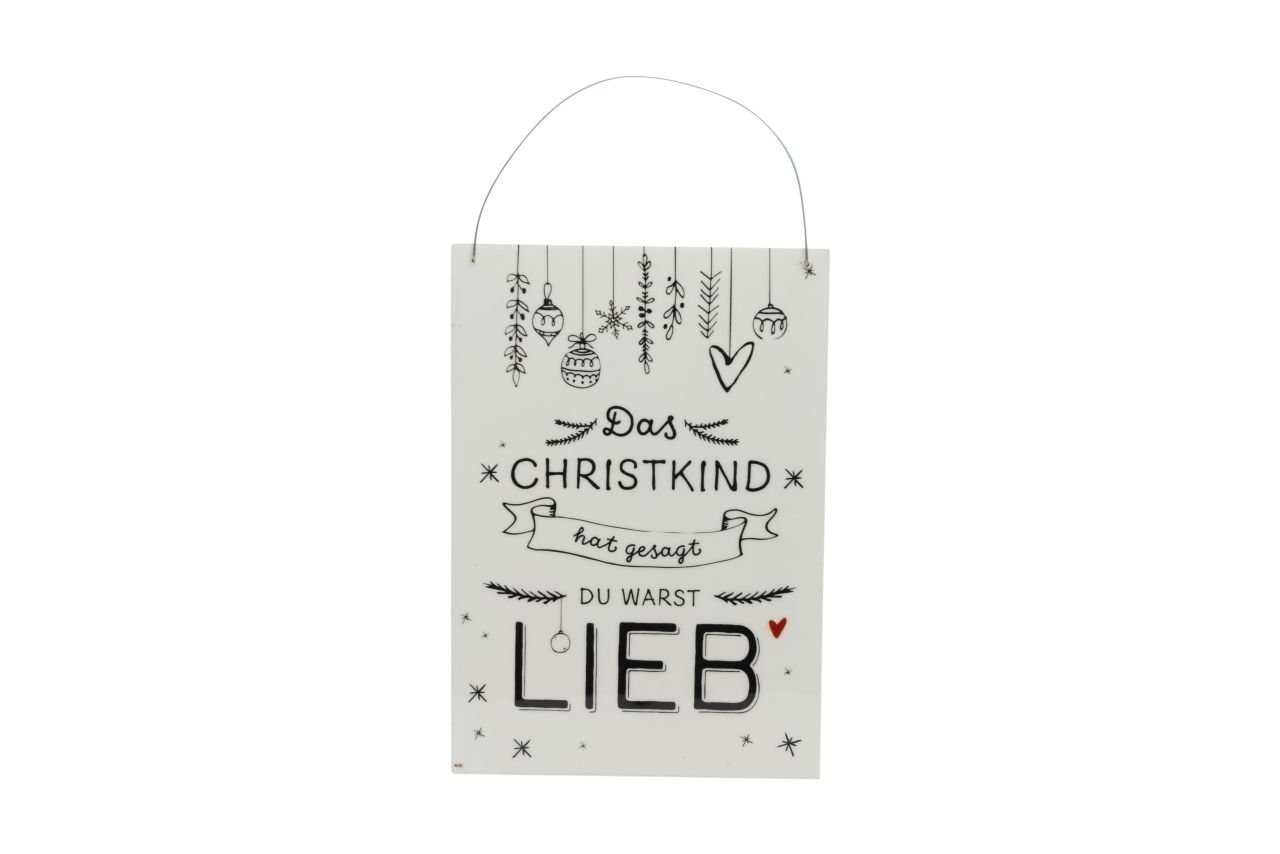 Imkerei Freese Weihnachtsfigur Freese Holz-Türschild Das Christkind hat gesagt von Imkerei Freese