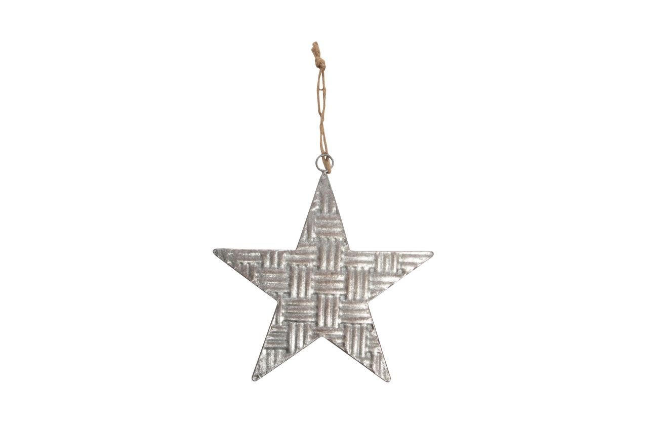 Imkerei Freese Weihnachtsfigur Freese Metall-Stern, flach Flechtoptik zink 43,5 von Imkerei Freese