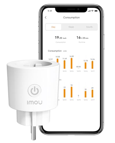 IMOU CE2P Smart Plug, 16A WiFi-Stecker mit Energieüberwachung, Stromverbrauchsmonitor, MATTER-zertifiziert, App-Fernbedienung, funktioniert mit Alexa & Google, 2,4 GHz Wi-Fi IMOU CE2P Smart Plug, 16A WiFi-Stecker mit Energieüberwachung, Stromverbrauchsmonitor, MATTER-zertifiziert, App-Fernbedienung, funktioniert mit Alexa & Google, 2,4 GHz Wi-Fi von Imou