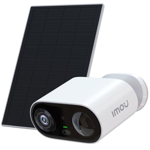 Imou 2K Überwachungskamera Aussen/Innen Akku, 3MP Kamera Überwachung Außen WLAN Kabellos mit Solarpanel, Akustische Alarme, Zwei-Wege-Audio, IP65, Vlog-Modus, lokale Speicherung, Cell go kit von Imou