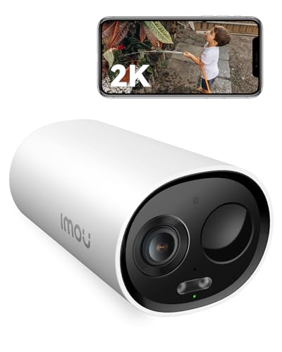 Imou 2K Überwachungskamera Aussen Akku WLAN Kabellose IP Überwachungskamera Außen mit Farbnachtsicht, PIR+AI Personen-/Bewegungserkennung,2-Wege-Audio, Modus Privat,Sirene, IP66,Funktioniert mit Alexa von Imou