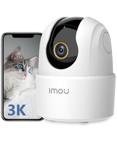 Imou 3K 5MP Überwachungskamera Innen 360° WLAN Baby Kamera mit AI Personen-/Geräusch-/Bewegungserkennung, Nachtsicht, Hunde Kamera Überwachung Innen, Zwei-Wege-Audio, Sirene, Funktioniert mit Alexa von Imou