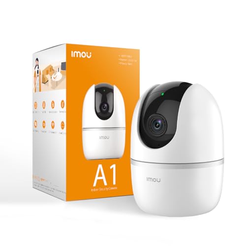 Imou A1 4MP - Indoor Micro Dome Smart Camera, Super HD 2K with Auto Tracking, AI Human & Abnormal Sound Detection, 4MP, H.265, Auto Tracking Pan & Tilt, 2 Way Audio, Wide Angle Lens von Imou