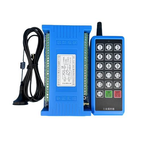 1 Set 16-Kanal DC12V 24V Funk-Empfänger+ Handsender mit Rückmeldung Funkfrequenz 434 MHz 200m Funkfernsteuerung Kran Linearantriebe Licht motor mit einer Taste ALLE ON und ALLE OFF Funktion 1 Set 16-Kanal DC12V 24V Funk-Empfänger+ Handsender mit Rückmeldung Funkfrequenz 434 MHz 200m Funkfernsteuerung Kran Linearantriebe Licht motor mit einer Taste ALLE ON und ALLE OFF Funktion von Imoumou