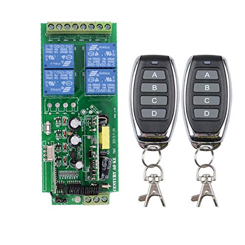 AC85v ~ 250V 230V 4CH 4 Kanal Funkfernsteuerung kabellose Fernbedienung Schalter 220V Relais Ausgang Radio RF Transmitter Funk System 433Mhz von Imoumou