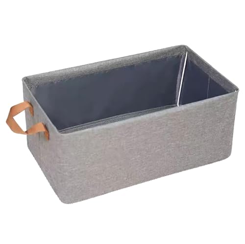 Imoumou 2er Set Aufbewahrungsboxen, Aufbewahrungsschublade aus Stoff mit Griff für Socken,Hosen, Organizer Kleiderschrank Kleidung Aufbewahrung47x 28 x 20 cm,2Stück von Imoumou
