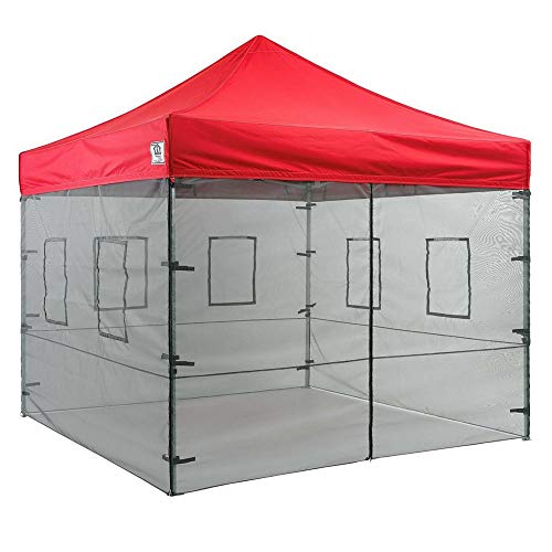 Impact Canopy Walls for 10' x 10' Canopy Tent, Food Service Mesh Sidewall Kit with Service Windows, 4 Walls Only, Black Mesh Impact Canopy Walls for 10' x 10' Canopy Tent, Food Service Mesh Sidewall Kit with Service Windows, 4 Walls Only, Black Mesh von Impact Canopy
