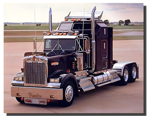 Impact Posters Gallery Schwarz-Kenworth Panelite Big Rig Truck Art Poster Print (40 x 50) von Impact Posters Gallery