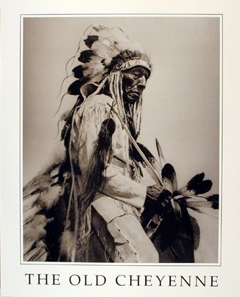 The Old Cheyenne Indianer-Wanddekoration, Kunstdruck, 40,6 x 50,8 cm von Impact Posters Gallery