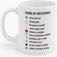 stand Up For Science Magic But Real Earth Moon Math Kaffeetasse Männer Frauen Reisende von Impactapparel2020