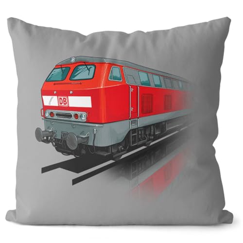 Impar sublimace a.s. Kissen DB Baureihe 218 – 55x55 cm Dekokissen mit beidseitigem Druck, herausnehmbare Füllung, 100% PES Material von Impar sublimace a.s.