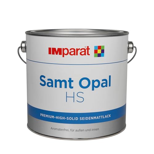 IMPARAT Profi samt OPAL HS Buntlack Weiß Lack Weißlack Seidenmatt 2,5 L von IMparat