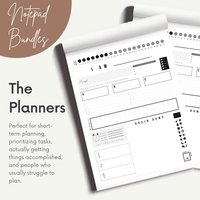 Planner Notizblock Bundles - Daily + Weekly Student Teacher Adhd Planners von ImperfectInspo