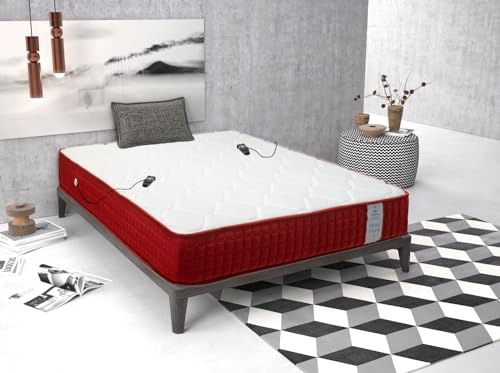 Imperial Confort Helsinki - Viskoelastische Matratze aus Graphen, mit Massage, 135 x 200 cm, Dicke 25 cm - wendbar von Imperial Confort