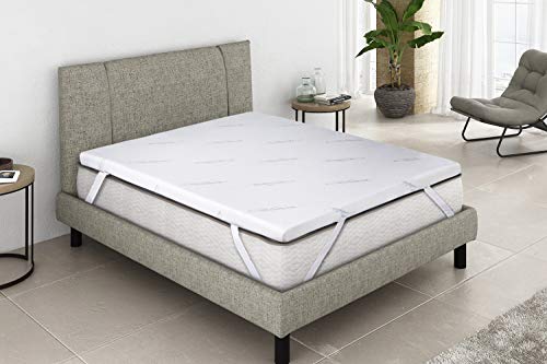 Imperial Komfort Topper viscoeslástico, Polyester, Weiß, Doppelbett, 180 x 120 x 5 cm von Imperial Confort