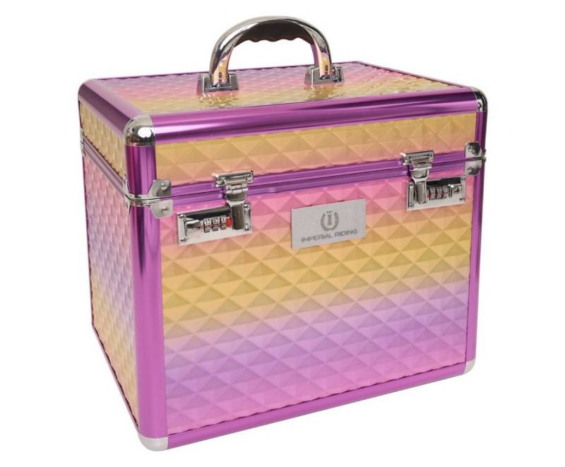 Imperial Riding Wurzelbürste Imperial Riding PUTZBOX IRHSHINY Grooming Box, mit Zahlenschloss und Spiegel von Imperial Riding