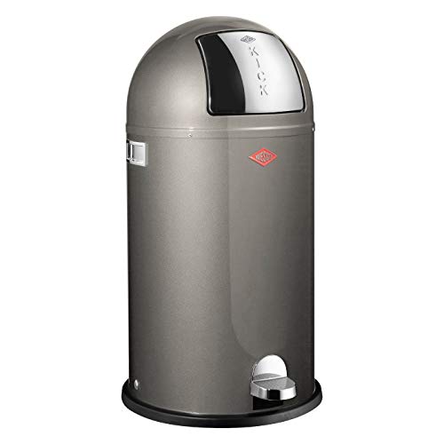 WESCO 2522 Kickboy Abfallsammler Metall Graphit 40 L von WESCO
