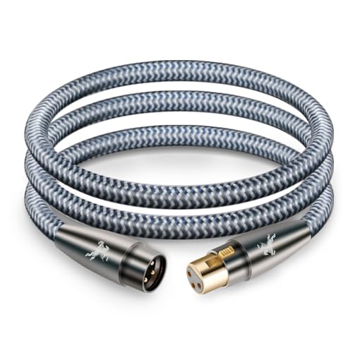 Impeto Audiophile hifi XLR Kabel, Mikrofonkabel XLR Stecker auf Busche Kabel Kompatibel mit Mikrofone oder andere Studio Ausrüstung an einen PA, Mischpult oder Aktivlautsprecher -2 M von Impeto