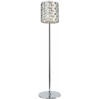 Impex Lighting - Impex Lola Kristall-Stehlampe Chrom von IMPEX LIGHTING