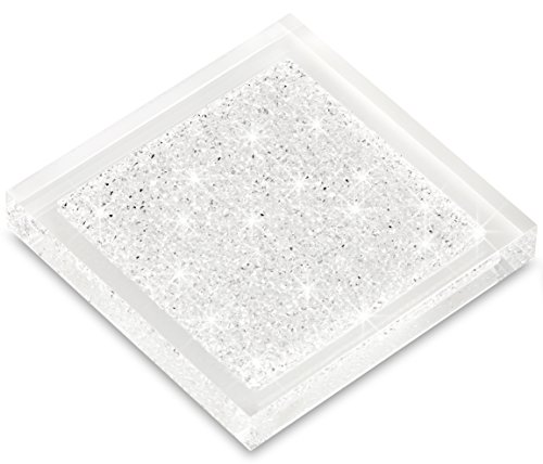 My IMPLEXIONS Luxuriöser Untersetzer veredelt mit Swarovski Kristallen/Elegante Tischdeko (1 Stück - transparent) von My IMPLEXIONS