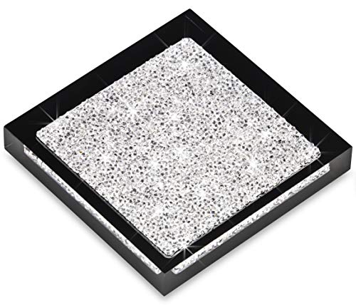 My IMPLEXIONS Luxuriöser Untersetzer veredelt mit Swarovski Kristallen/Elegante Tisch-Dekoration (1 Stück - schwarz) von My IMPLEXIONS