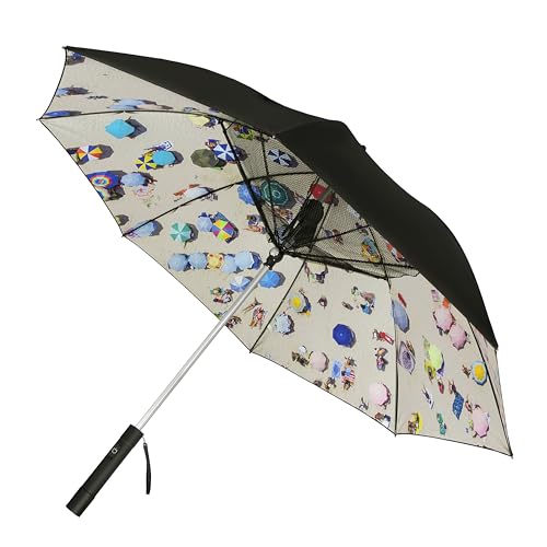 Falcone Personal Sonnenschirm - Regenschirm mit UV-Schutz - Winddicht - 105 cm - Schwarz, blacks, 105 cm von Impliva