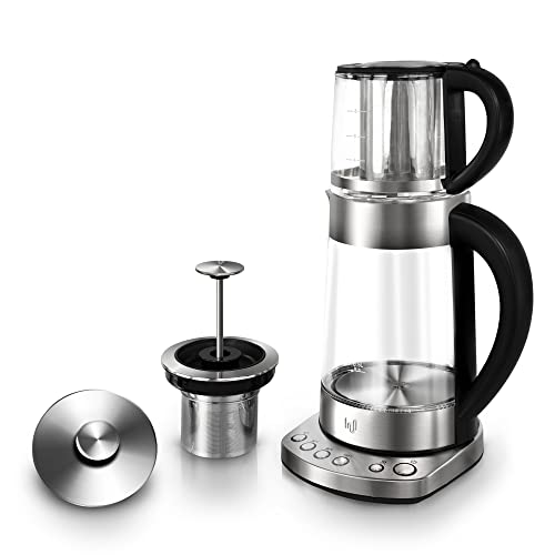 Impolio PREMIUM LED Glas Wasserkocher mit Temperatureinstellung + Warmhaltefunktion, Edelstahl Teesieb + Aufsatz für Teekocher "Kand" geprüft von TÜV Süd, Kettle, Wasserkessel Überhitzungsschutz Impolio PREMIUM LED Glas Wasserkocher mit Temperatureinstellung + Warmhaltefunktion, Edelstahl Teesieb + Aufsatz für Teekocher "Kand" geprüft von TÜV Süd, Kettle, Wasserkessel Überhitzungsschutz von Impolio