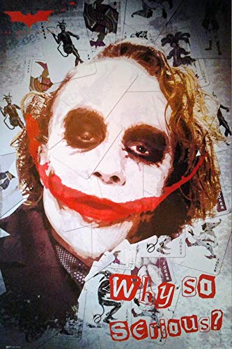 Batman - The Dark Knight: Why so serious?, Porträt (2008) | US Import Filmplakat, Poster [61 x 91,5 cm] von Import Poster