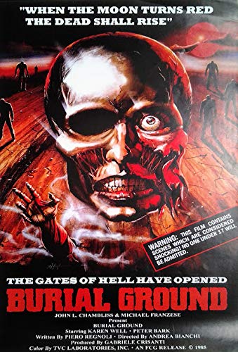 Die Rückkehr der Zombies - Burial Ground (1981) | US Import Kleinformat Filmplakat, Poster [29,7 x 42 cm, Din A3] von Import Poster