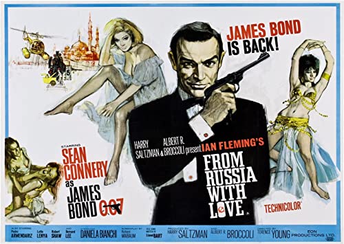 James Bond 007: Liebesgrüße aus Moskau - From Russia with Love (1963) | US Import Filmplakat, Poster [59 x 84 cm] von Import Poster