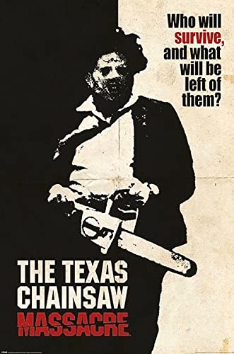 Texas Chainsaw Massacre Poster Who Will Survive? | Filmplakat, Poster [61 x 91,5 cm] von Import Poster