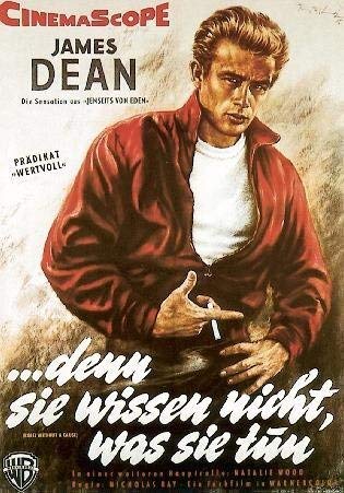 ...denn Sie wissen nicht was Sie tun, James Dean (1955) | Import Filmplakat, Poster [59 x 84 cm] von Import Poster