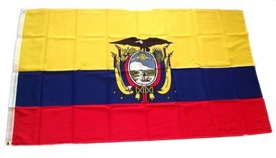 Fahne Flaggen ECUADOR MIT WAPPEN 150x90cm von Import