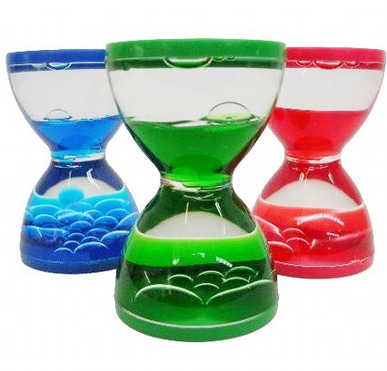 Import Liquid Time – Gel Sanduhr in rot, blau, gelb, grün Import Liquid Time – Gel Sanduhr in rot, blau, gelb, grün von Import