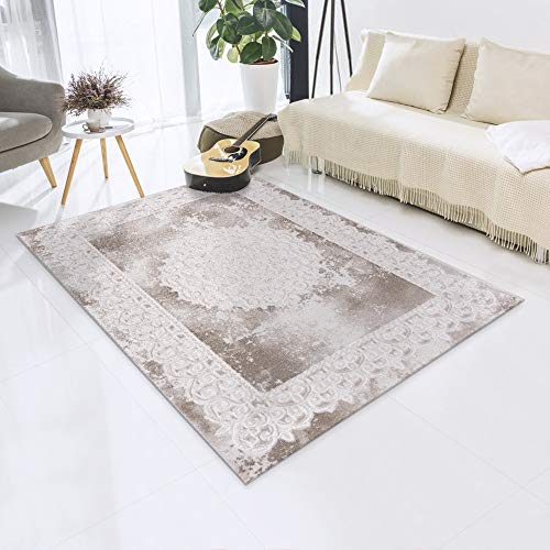 Impression Teppich Wohnzimmer Deko - Kurzflor Teppich im Vintagelook Öko-Tex zertifizierter - Beige-traditionell - Größe 120x160 Impression Teppich Wohnzimmer Deko - Kurzflor Teppich im Vintagelook Öko-Tex zertifizierter - Beige-traditionell - Größe 120x160 von Impression