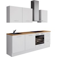 IMPULS KÜCHEN Küchenzeile ""Kopenhagen", Ausrichtung wählbar, Schubkästen mit Soft-Close", vormontiert, wahlweise mit E-Geräten, Breite 220 cm von Impuls Küchen
