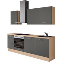 IMPULS KÜCHEN Küchenzeile ""Kopenhagen", Ausrichtung wählbar, Schubkästen mit Soft-Close" vormontiert, wahlweise mit E-Geräten, Breite 220 cm von Impuls Küchen