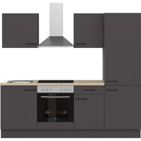 IMPULS KÜCHEN Küchenzeile ""Tirana", Ausrichtung wählbar, Schubkästen mit Soft-Close" vormontiert, wahlweise mit E-Geräten, mit Vollauszug, Breite 230 cm von Impuls Küchen