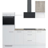 IMPULS KÜCHEN Küchenzeile ""Turin", Ausrichtung wählbar, Schubkästen mit Soft-Close," vormontiert, wahlw. mit E-Geräten, Breite 215 cm von Impuls Küchen