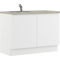 IMPULS KÜCHEN Mehrzweckschrank-Set "Warschau", (6 St., Spülenschrank und Wäschekorbschrank, Breite 120 cm), Vielfältige Varianten verfügbar; kombinierbar mit anderen Artikeln von Impuls Küchen
