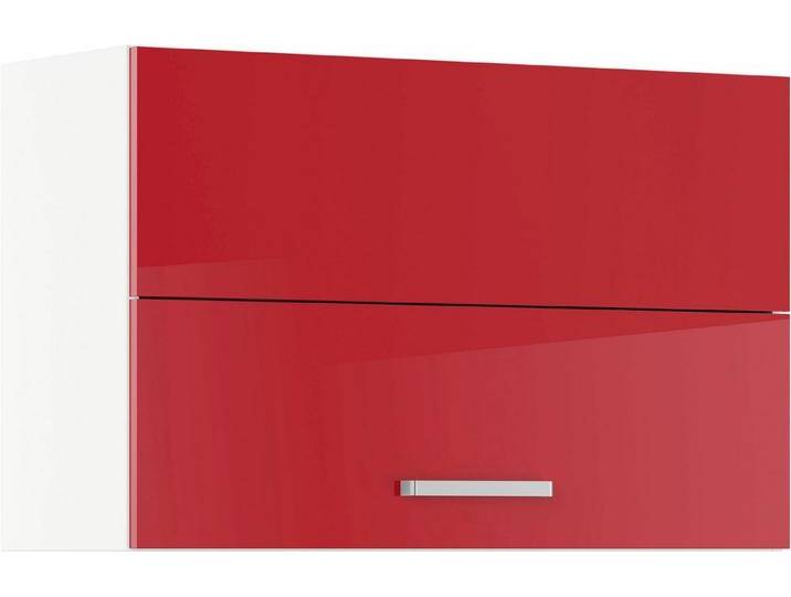 IMPULS KÜCHEN Faltlifthängeschrank Turin , Breite/Höhe: 90/57,9 cm vormontiert, mit Falt-Lifttür, mit verstellbarem Fachboden, rot von Impuls