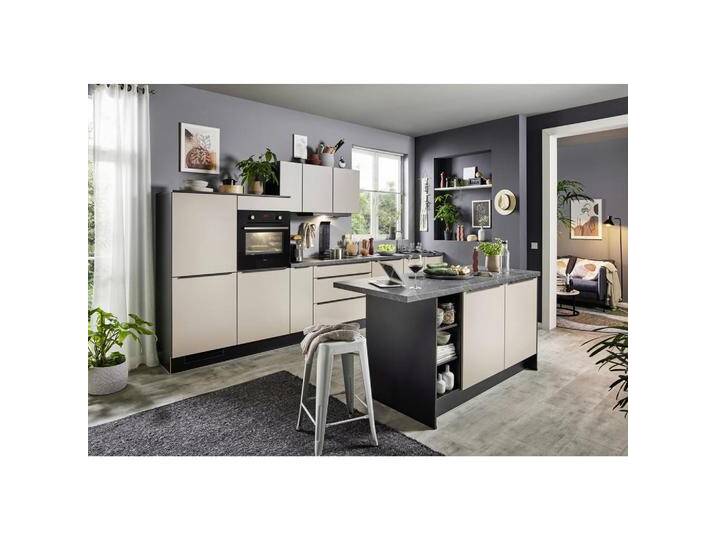 Impuls KÜCHENLEERBLOCK IP1200, Schwarz, Cappuccino, Metall, 3 Schubladen, nur wie online abgebildet bestellbar, 390.2x184.1 cm, seitenverkehrt von Impuls