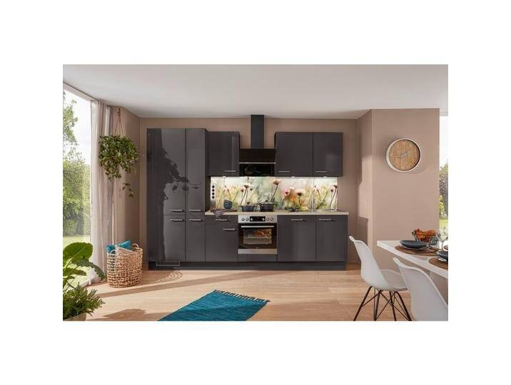 Küchenblock IP4050 in Grafit Hochglanz von Impuls