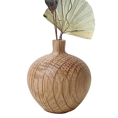 Blumenvase aus Holz - Tischblumenständer Vase Ornament,Vasen-Bastelarbeiten in schlichtem Design für Dinnerpartys, Zuhause, Feiertage und Hochzeitsplanung Imtrub von Imtrub