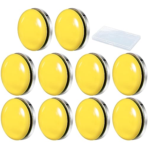 Imtrub 10 Stück Tischdeckenbeschwerer Set, Runde Magnetische Dusch Vorhang Gewichte Starke Magnete wasserdichte für Vorhänge Tischdecke, für Familie Camping Hochzeit Garten Picknick von Imtrub