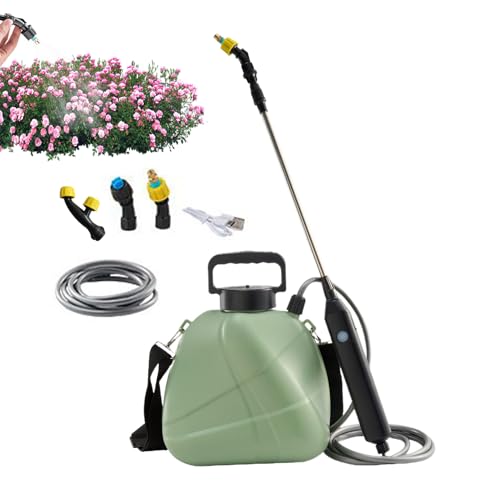 Imtrub Akkubetriebener Sprüher,Unkrautvernichter für Rasen 4.5 L | Gartensprüher Mit Verstellbarer Düse Für Garten Gewächshaus Fenster Terrassen Unkrautbekämpfung von Imtrub