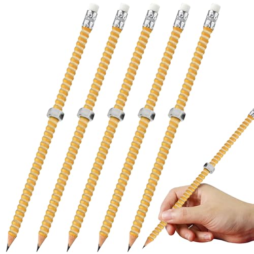 Imtrub Beschwerter Bleistift, Fidget-Gewindestift-Hülle mit Schiebemutter, pädagogisches Schreibstifte, beruhigendes sensorisches Spielzeug für Kinder, , Männer, Frauen, Erwachsene von Imtrub