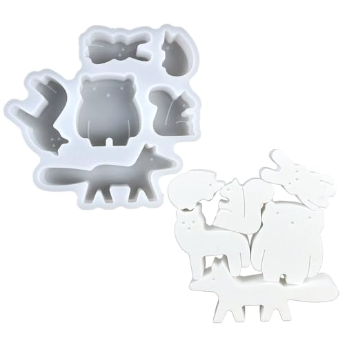 Imtrub Epoxidharz Tierformen,Epoxy Harz Formen Für Handwerk | Zementform Silikon für Gips Kinder Erwachsene Bastelbegeisterte Kunstlehrer Kreative Schüler Partyplaner von Imtrub