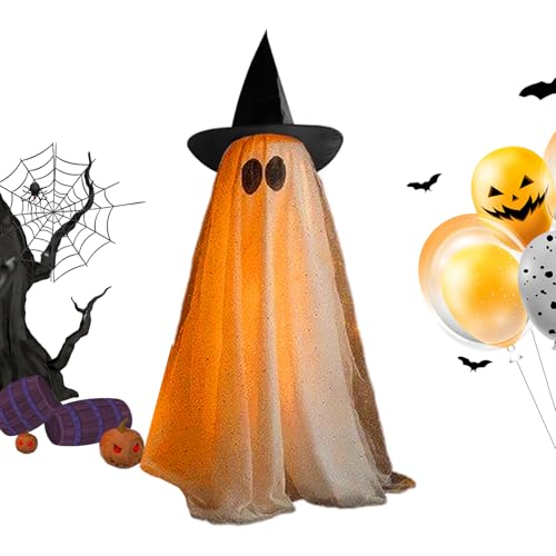 Imtrub Geisterdekorationen - Gruselige -Halloween-Dekoration mit LED-Lichterkette - Gruselige Urlaubsfiguren für draußen drinnen Party Wohnzimmer Garten Terrasse Schlafzimmer Hinterhof Imtrub Geisterdekorationen - Gruselige -Halloween-Dekoration mit LED-Lichterkette - Gruselige Urlaubsfiguren für draußen drinnen Party Wohnzimmer Garten Terrasse Schlafzimmer Hinterhof von Imtrub